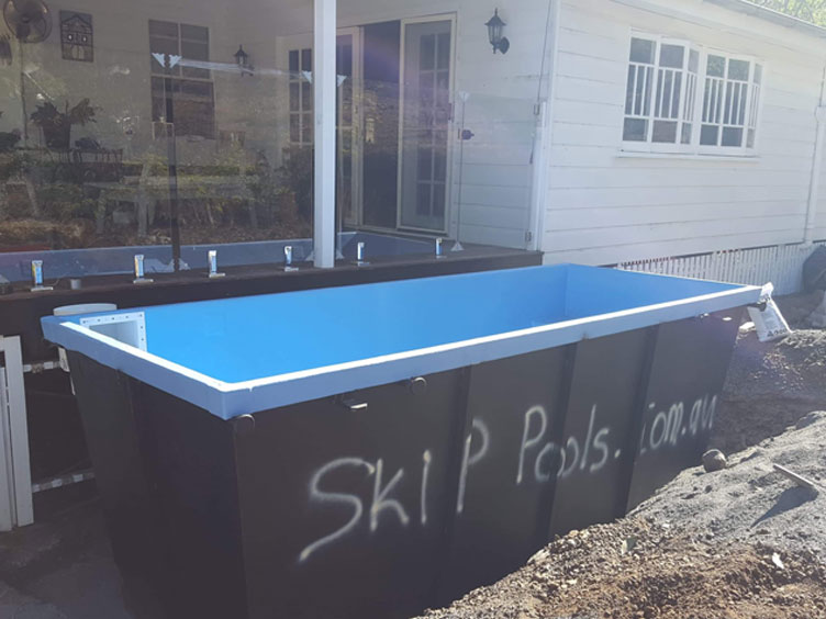 installing skip pool