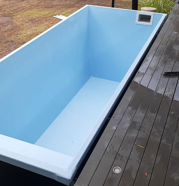 skip pool in place